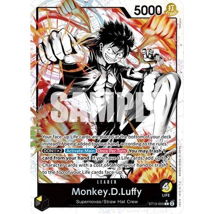 Monkey.D.Luffy (003) (Parallel) (ST13-003) - Ultra Deck: The Three Brothers Foil