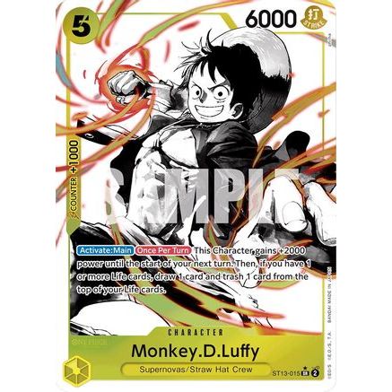Monkey.D.Luffy (015) (Parallel) (ST13-015) - Ultra Deck: The Three Brothers Foil