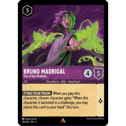 Bruno Madrigal - Out of the Shadows (38/204) - Ursulas Return Cold Foil