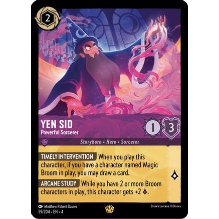 Yen Sid - Powerful Sorcerer (59/204) - Ursulas Return Cold Foil