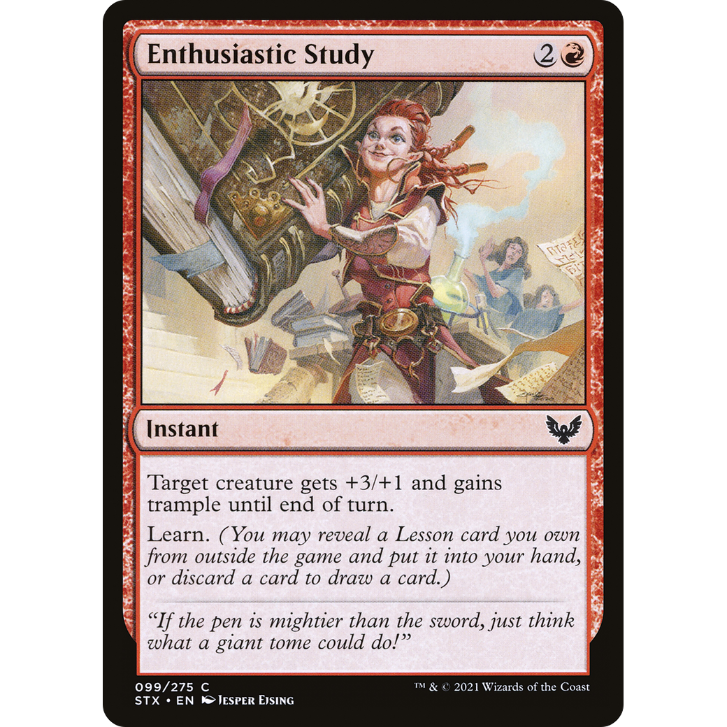 Enthusiastic Study (STX-099) - Strixhaven: School of Mages