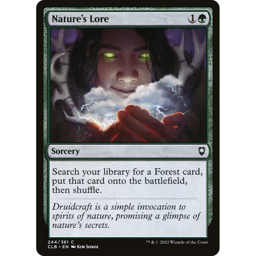 Nature's Lore (CLB-244) - Commander Legends: Battle for Baldur's Gate