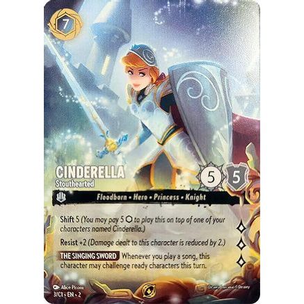 Cinderella - Stouthearted (3) - Disney Lorcana Promo Cards Holofoil