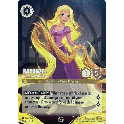 Rapunzel - Gifted with Healing (4) - Disney Lorcana Promo Cards Holofoil