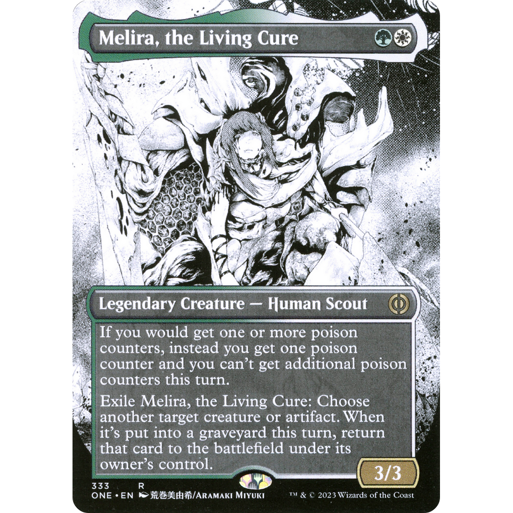Melira, the Living Cure (ONE-333) - Phyrexia: All Will Be One: (Showcase) (Borderless)