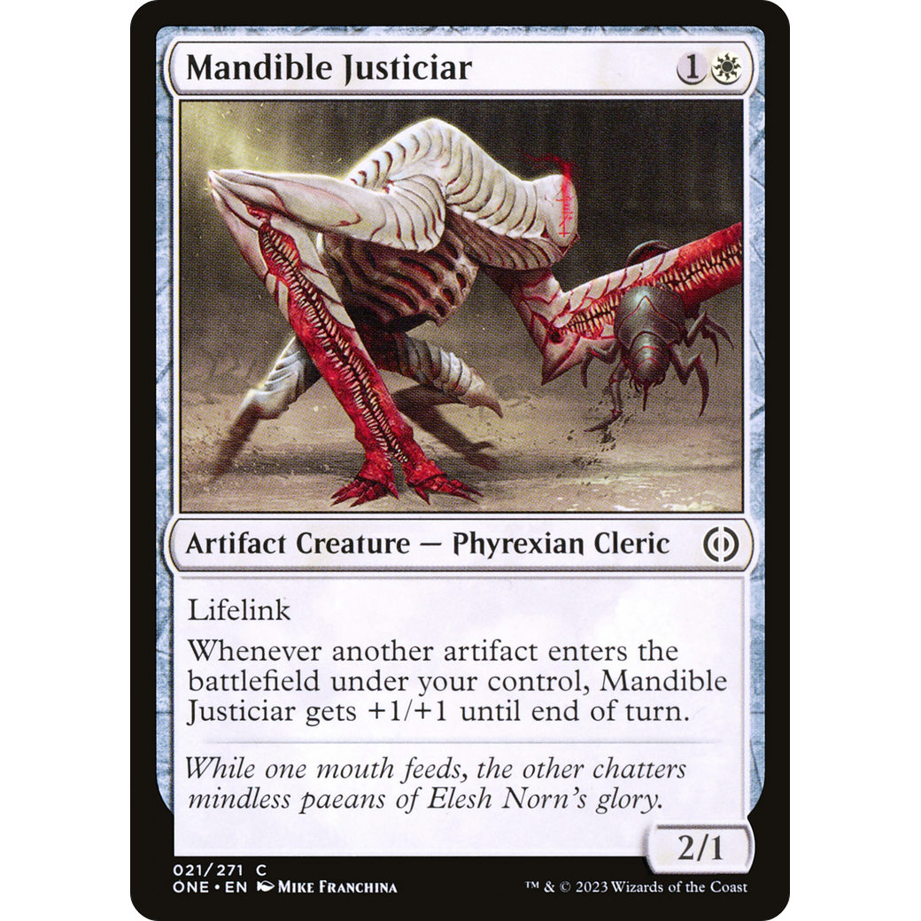 Mandible Justiciar (ONE-021) - Phyrexia: All Will Be One Foil