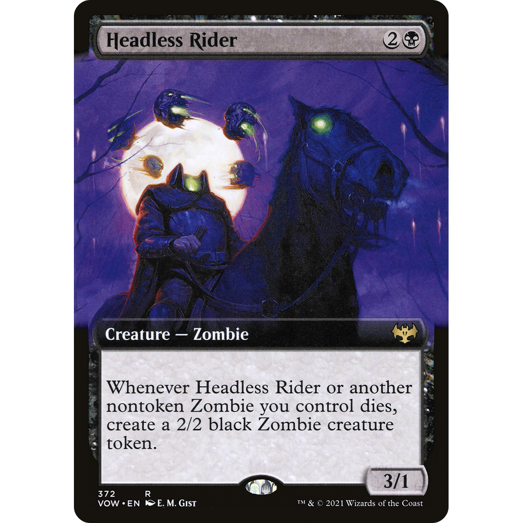 Headless Rider (Extended Art) (VOW-372) - Innistrad: Crimson Vow: (Extended Art)