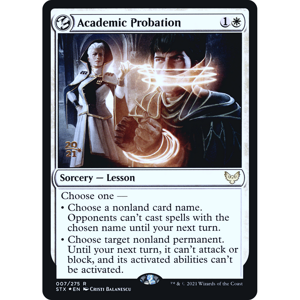Academic Probation (PRE-007) - Strixhaven: School of Mages Promos: (lesson) Foil