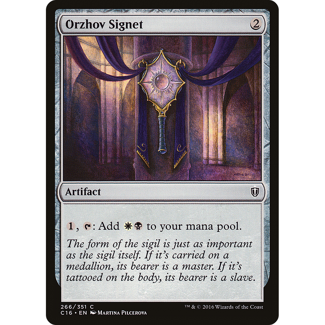 Orzhov Signet (C16-266) - Commander 2016