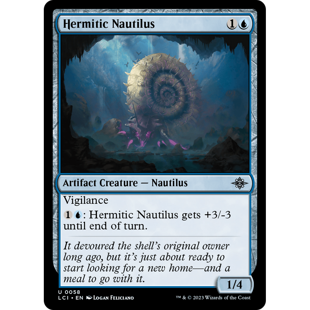 Hermitic Nautilus (LCI-058) - The Lost Caverns of Ixalan Foil