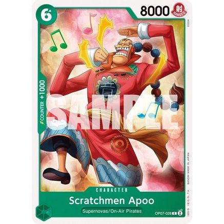 Scratchmen Apoo (OP07-028) - 500 Years in the Future