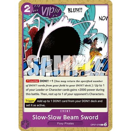 Slow-Slow Beam Sword (OP07-076) - 500 Years in the Future
