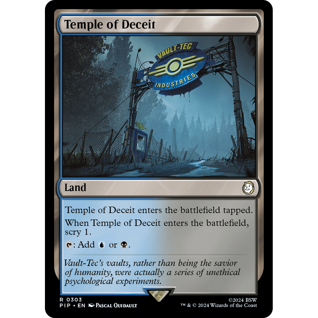 Temple of Deceit (PIP-303) - Fallout Foil