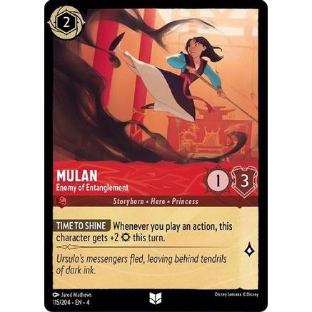 Mulan - Enemy of Entanglement (115/204) - Ursulas Return Cold Foil