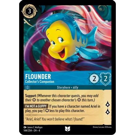 Flounder - Collector's Companion (144/204) - Ursulas Return Cold Foil