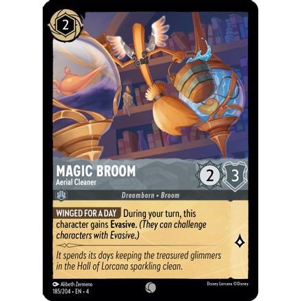 Magic Broom - Aerial Cleaner (185/204) - Ursulas Return Cold Foil