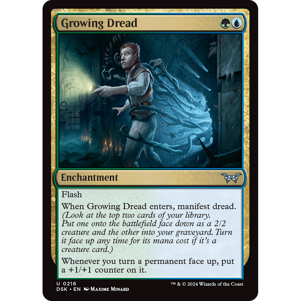 Growing Dread (DSK-216) - Duskmourn: House of Horror Foil