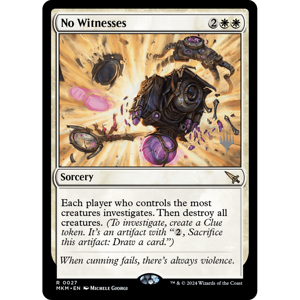 No Witnesses (PPMKM-27P) - Murders at Karlov Manor Promos Foil
