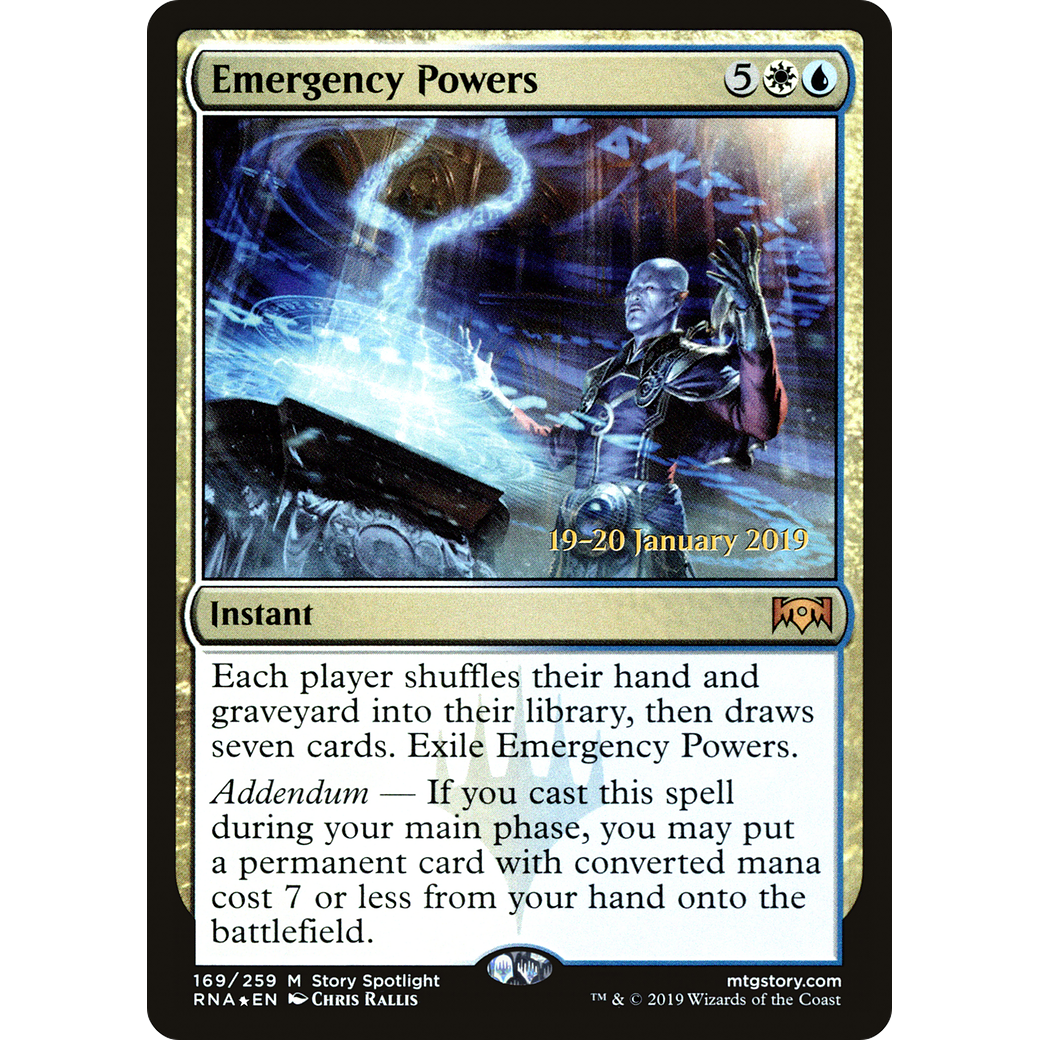 Emergency Powers (PRE-169) - Ravnica Allegiance Promos Foil