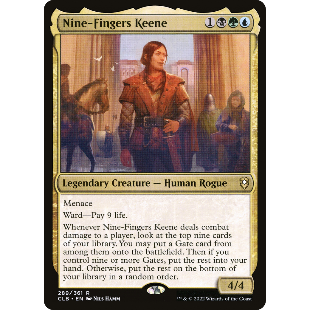 Nine-Fingers Keene (CLB-289) - Commander Legends: Battle for Baldur's Gate Foil