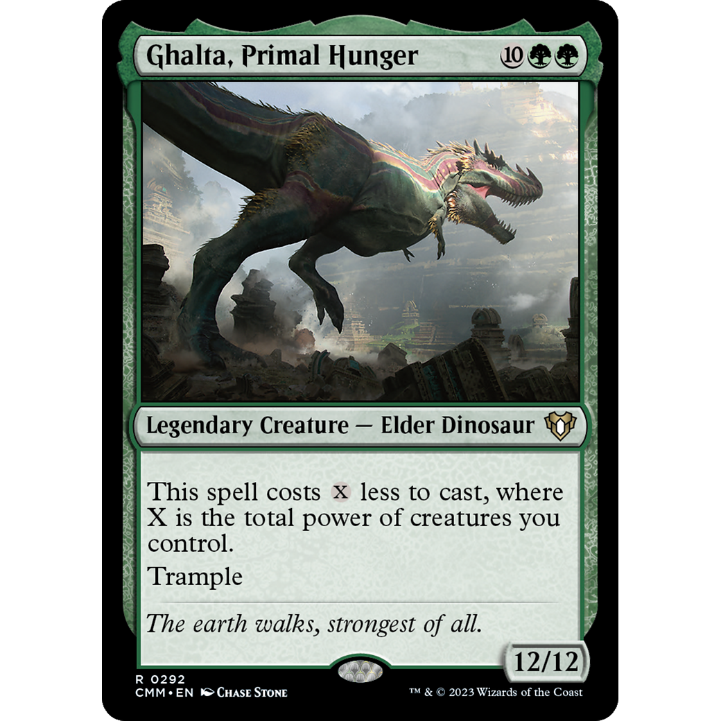 Ghalta, Primal Hunger (CMM-292) - Commander Masters Foil