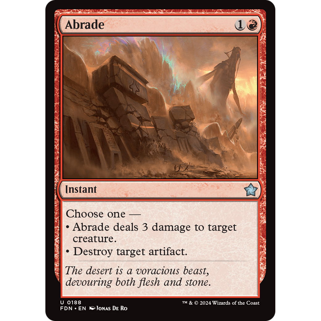 Abrade (FDN-188) - Foundations Foil