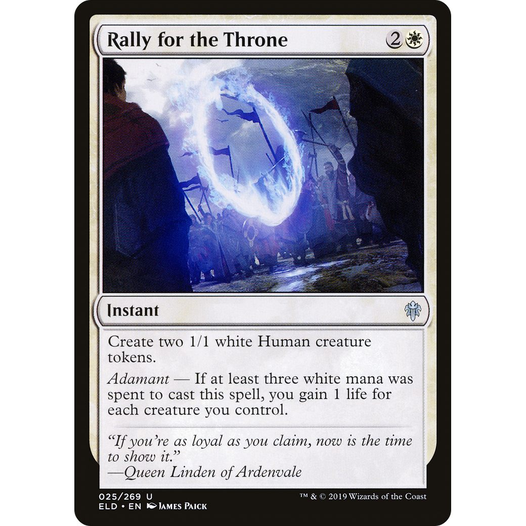 Rally for the Throne (ELD-025) - Throne of Eldraine Foil