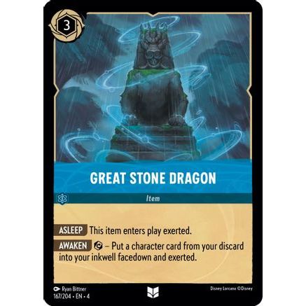 Great Stone Dragon (167/204) - Ursulas Return Cold Foil