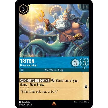 Triton - Discerning King (159/204) - Ursulas Return Cold Foil