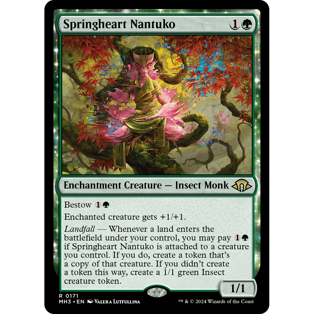 Springheart Nantuko (MH3-171) - Modern Horizons 3: (enchantment) Foil