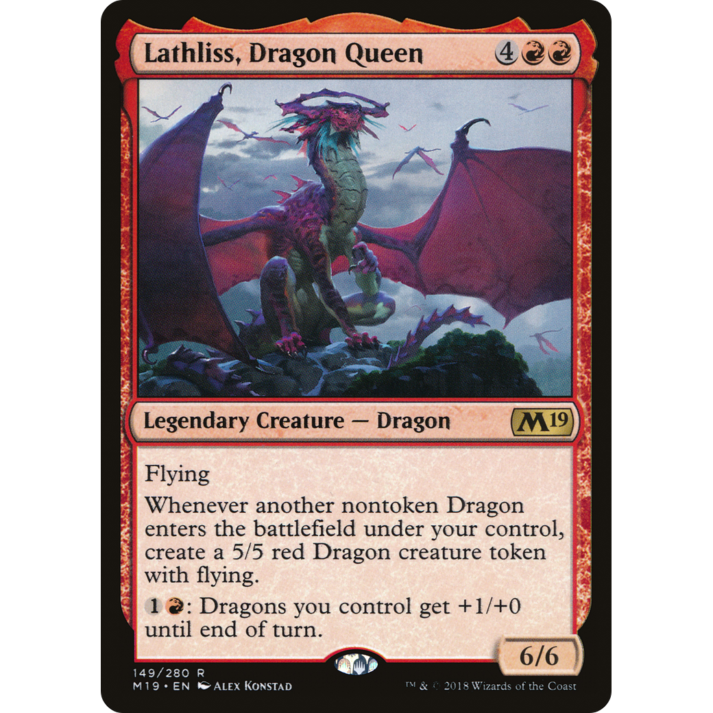 Lathliss, Dragon Queen (M19-149) - Core Set 2019