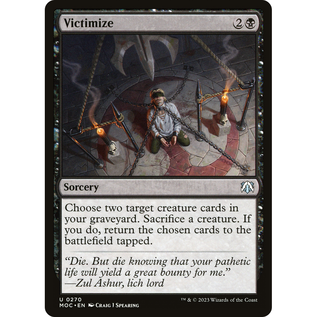 Victimize (MOC-270) - March of the Machine Commander