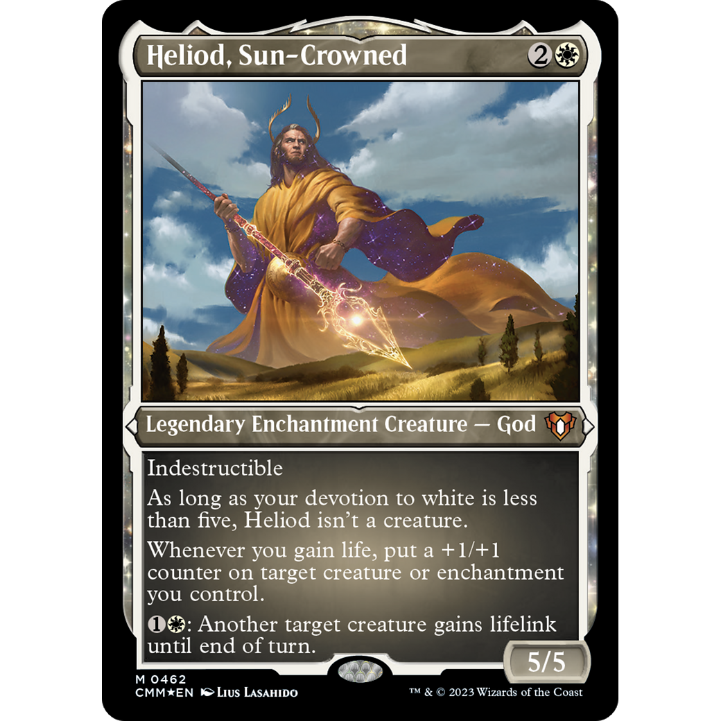 Heliod, Sun-Crowned (CMM-462) - Commander Masters: (enchantment) Etched Foil