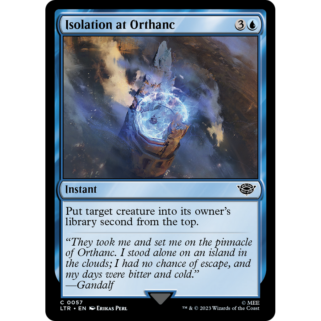 Isolation at Orthanc (LTR-057) - The Lord of the Rings: Tales of Middle-earth Foil