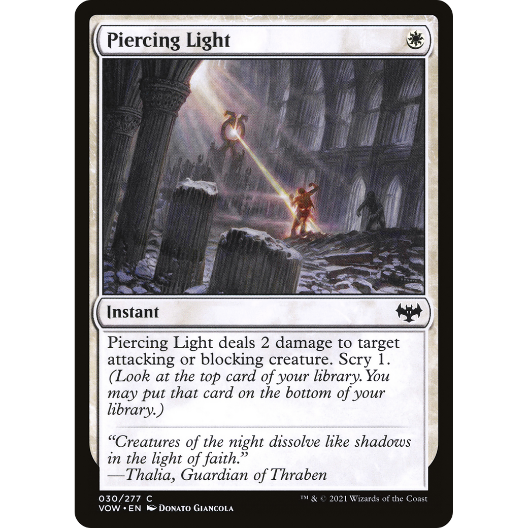 Piercing Light (VOW-030) - Innistrad: Crimson Vow