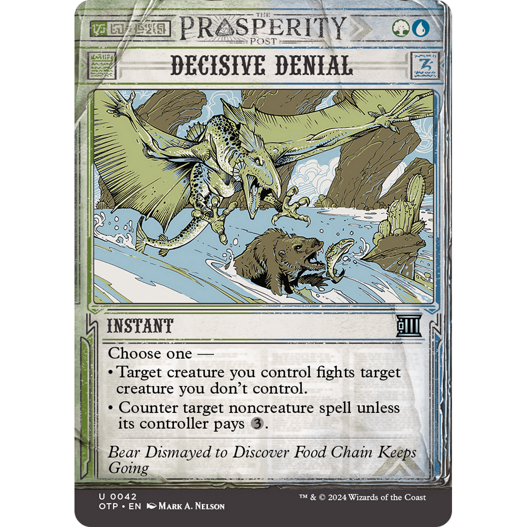 Decisive Denial (OTP-042) - Breaking News: (Showcase) (Borderless)