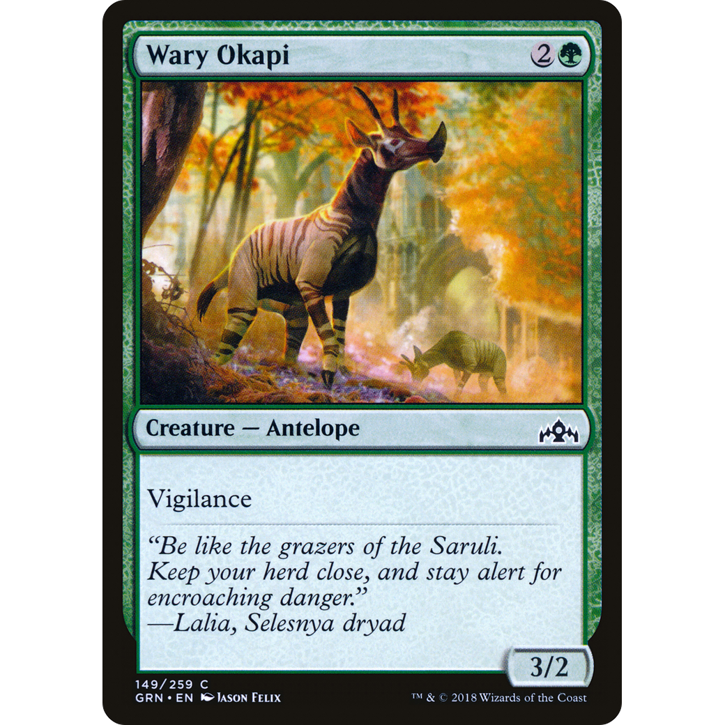 Wary Okapi (GRN-149) - Guilds of Ravnica
