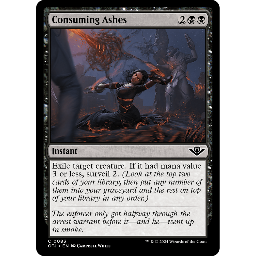 Consuming Ashes (OTJ-083) - Outlaws of Thunder Junction Foil