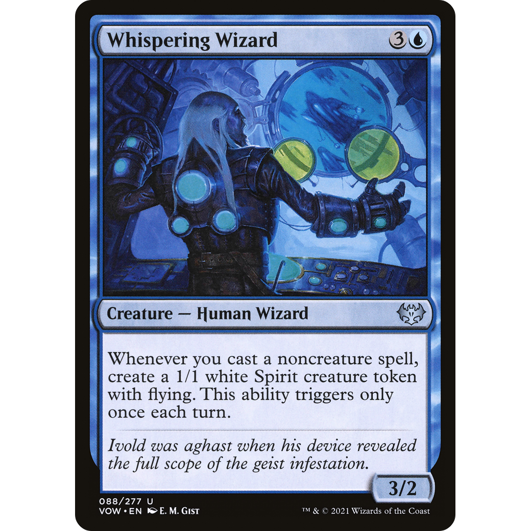 Whispering Wizard (VOW-088) - Innistrad: Crimson Vow Foil