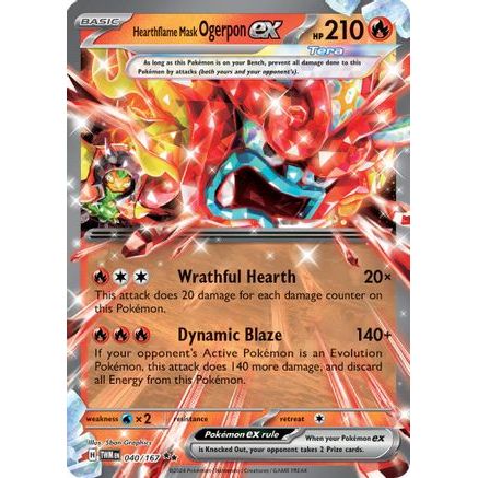 Hearthflame Mask Ogerpon ex - 040/167 40 - SV06 Twilight Masquerade Holofoil