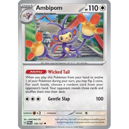 Ambipom 138 - SV06 Twilight Masquerade Reverse Holofoil