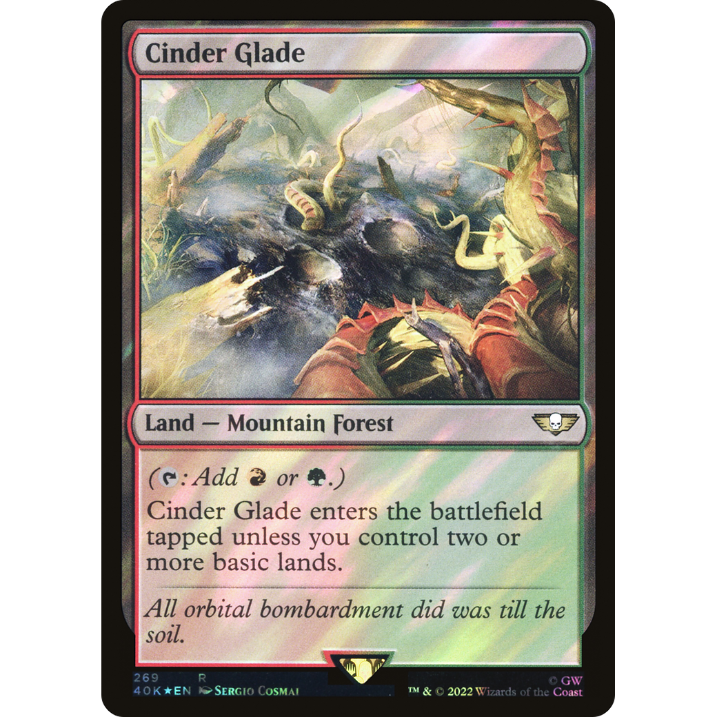 Cinder Glade (40K-269) - Warhammer 40,000 Commander Foil