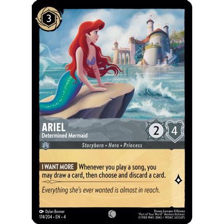Ariel - Determined Mermaid (174/204) - Ursulas Return Cold Foil