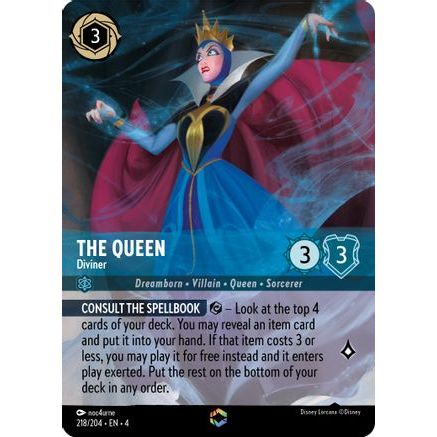 The Queen - Diviner (Enchanted) (218/204) - Ursulas Return Holofoil