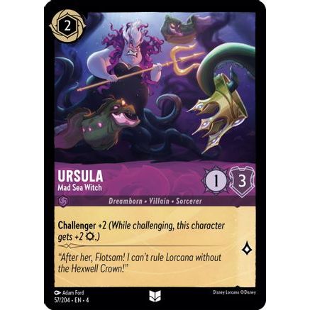 Ursula - Mad Sea Witch (57/204) - Ursulas Return Cold Foil