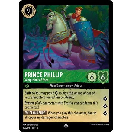 Prince Phillip - Vanquisher of Foes (87/204) - Ursulas Return Cold Foil