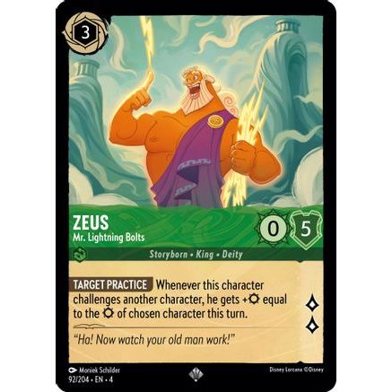 Zeus - Mr. Lightning Bolts (92/204) - Ursulas Return Cold Foil