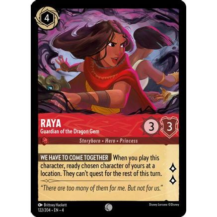 Raya - Guardian of the Dragon Gem (122/204) - Ursulas Return Cold Foil