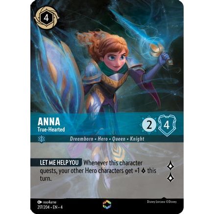 Anna - True-Hearted (Enchanted) (217/204) - Ursulas Return Holofoil