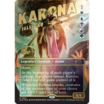 Karona, False God (Rainbow Foil) (SLD-1624) - Secret Lair Drop Series Foil